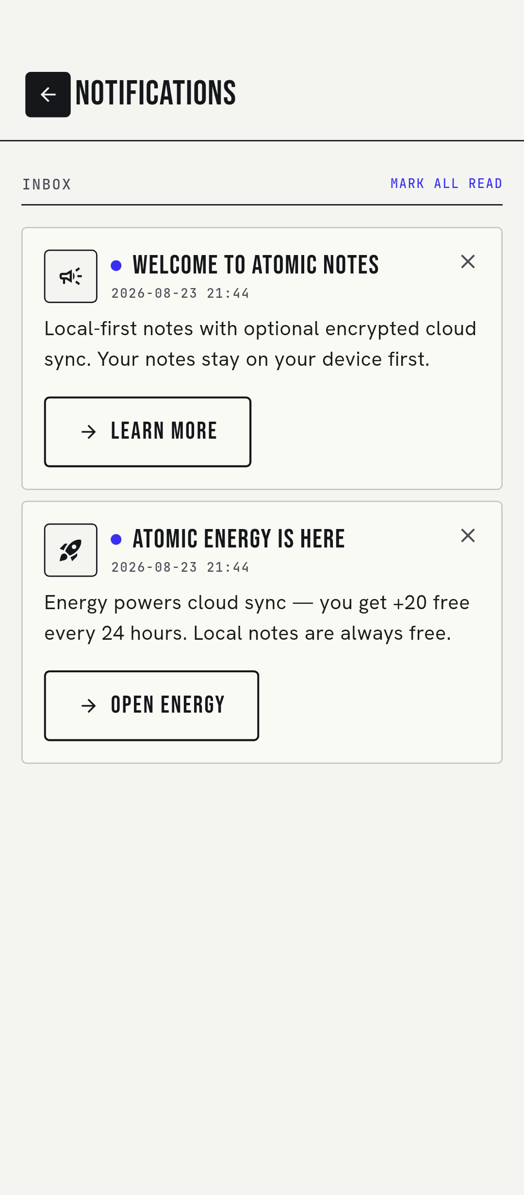 Notifications
