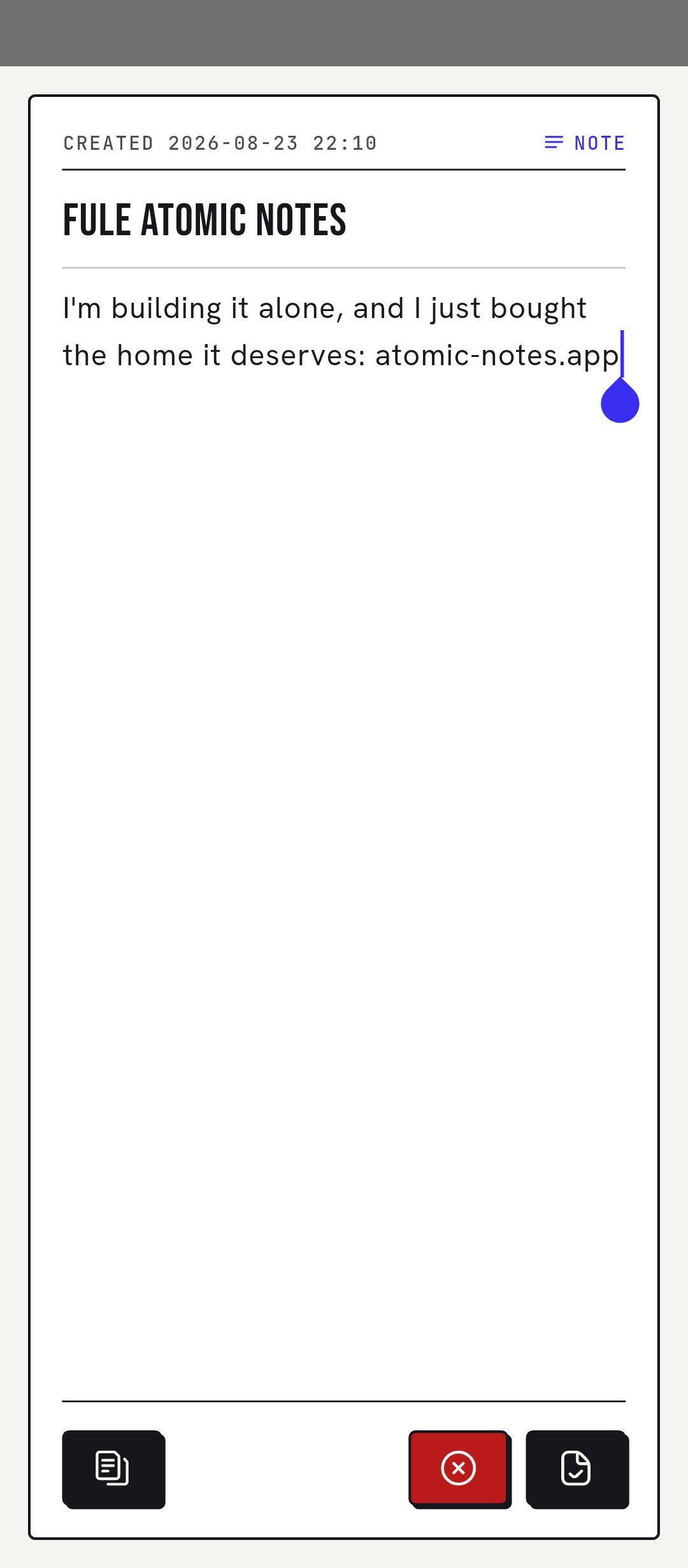 Writing a Note